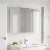 vidaXL Kopalniška ogledalna omara Bela 103,5 x 15,5 x 70 cm