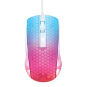DELTACO GAMING Miš WM87 Polu-transparentan RGB Ultralagan, USB, BIJELI