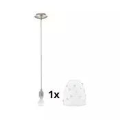 Eglo - LED luster na sajli MY CHOICE 1xE14/4W/230V hrom/bela