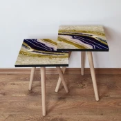 Hanah Home Set klub stocica 2Shp114, 2 komada, Šareni