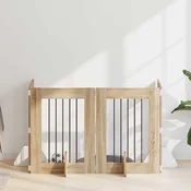 Vrata za pse s postoljem 4 pcs Hrast sonoma 60 x 80 cm