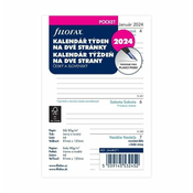 Filofax Polnilo za dnevnik 2024 - žepek, teden/2 strani, vrstice, ČJ+SJ