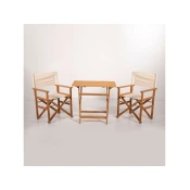Hanah Home Vrtni set stola i 2 stolice MYR03, krem