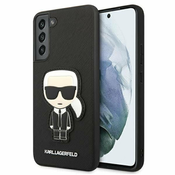 Karl Lagerfeld zaščitni ovitek Saffiano Ikonik Karls Patch Black, Samsung Galaxy S22+