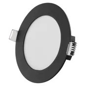 LED vgradna svetilka NEXXO, okrogla, čierne, 7W, CCT