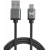 Ghostek - NRGline Micro USB 0,9m , Black/Graphite (GHOCBL028)