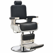 vidaXL Brijacka stolica od umjetne kože crna 68 x 69 x 116 cm