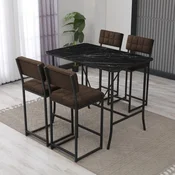 Hanah Home Set barskih stolova i stolica, 110 x 70 x 92 cm, 5 delova, Braon