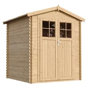 Timbela Lesena vrtna lopa - 186x196xH218 cm/ 2,82 m2 - Vrtna hiša s podi - TIMBELA M320F+M320G, (21873273)