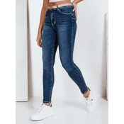Jeansy damskie push up niebieskie Dstreet