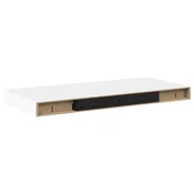 Vidaxl Stenske police 2 kosa bele 50x23,5x3,8 cm MDF