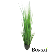 Umetna progasta trava 150 cm v lončku - zelena - 101 do 150 cm