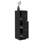 Vidaxl Lekarniška omara črna 30x41x118 cm inženirski les