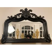 Casa Padrino baroque mirror black - Magnificent wall mirror with elegant decorations - Handmade baroque cloakroom mirror - Baroque style wall mirror - Baroque furniture - Noble & Magnificent