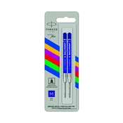 Polnilo za kemični svinčnik, M, ekonomično, PARKER Royal, modro, 2 kosa