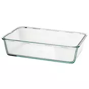IKEA 365+ Posuda za hranu, veliko pravougaono/staklo, 3.1 l