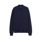 GOBI Cashmere Pletena jopa Mens Essential Full-Zip Cashmere Cardigan mornarska
