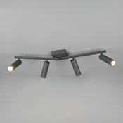 Trio Lighting Stropni reflektor Dara, dolžina 66 cm, antracitna barva, kovina, 4-kraki. - Dnevna soba/jedilnica - Sodobni