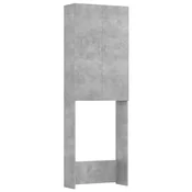Vidaxl omara za pralni stroj betonsko siva 64x25,5x190 cm