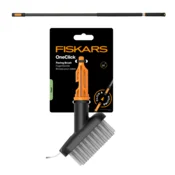shumee FISKARS ONECLICK glava krtače za pločnike + ročaj 119-174 cm
