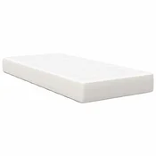 Vidaxl Vzmetnica z vzmetnico krema 90 x 200 cm blago
