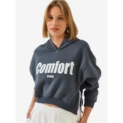 Bianco Lucci Majica Sweatshirts temno siva