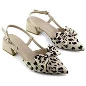 Mona shoes Ženske sandale na štiklu, Bež