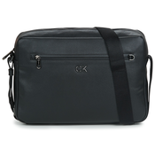 Calvin Klein Jeans Naramna torba FOUNDATION MESSENGER W/PCKT Črna