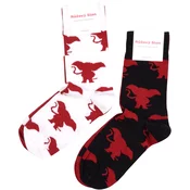 Merch - igrive nogavice s sloni Pink Elephant (3 kosi), L
