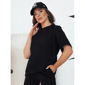 T-shirt damski SWAN czarna Dstreet