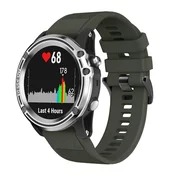 BStrap Silicone Acton pašček za Garmin Fenix 5x/6x, army green