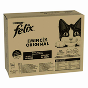 Mega pakiranje Felix Classic vrecice 80 x 85 g - Miješano pakiranje: riba i meso