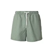 DAN FOX APPAREL Kratke kopalne hlače Juri  zelena