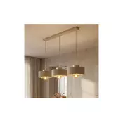 Brilagi - Luster na sajli 3xE27/60W/230V bež/zlatna