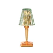 Kartell LED namizna svetilka na baterije, 30 cm, zelena/oranžna, IP54 - spalnica - Dizajn - mintno zelena, pastelno oranžna - Plastika