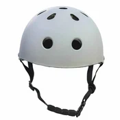Northix Otroška kolesarska čelada, nastavljiv prileg, zadnja LED dioda; M 55-58 cm, temno siva