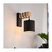 BRILAGI - Zidno svetlo NUBILA 1xE27/60W/230V braon/crna