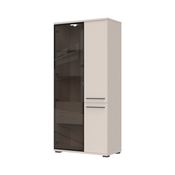 JELA Vitrina V90V-2K1AL/OP - Kolekcija Opera - Kašmir mat lak/Kašmir mat lak - 90x193x46cm