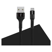 Maxlife Kabel Type C 1m Nylon 2a črn Fast Charge OEM001953