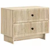 vidaXL Nočna omarica Sonoma hrast 62 x 34,5 x 47,5 cm Inženirski les