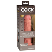 King Cock Elite 8 -stalak za pricvršcivanje, realisticni vibrator (20cm) - prirodni