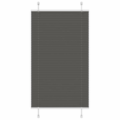 vidaXL Plisirana žaluzija črna 80x150 cm Širina tkanine 79,4 cm