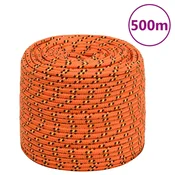 Vidaxl Vrv za čoln oranžna 10 mm 500 m polipropilen