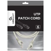 Gembird PP6U-CU-2M Mrezni kabl, CAT6 BAKARNI UTP Patch cord 2m grey