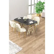 Hanah Home Trpezarijski set, 5 komada, Svetlozeleni