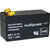 MULTIPOWER multipower PB-12-1\,2-4\,8 MP1\,2-12 svinčeni akumulator 12 V 1.2 Ah svinčevo-koprenast (Š x V x G) 97 x 59 x 43 mm ploščati vtič 4\,8 mm brez vzdrževanja\, nizko samopraznjenje\, vds certif, (20438712)