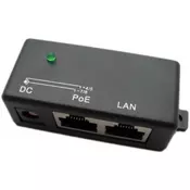 Extralink 1 Portni | PoE Injektor | 1x 100Mb/s RJ45, Kutija