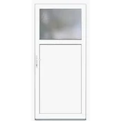 Stranska vhodna vrata iz umetne mase K 301 bela 98 cm x 198 cm levo odpiranje