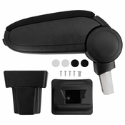 vidaXL Naslon za roke za avto črn 11,5x32x(30-50) cm ABS
