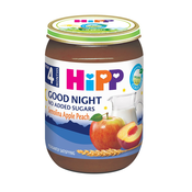 HiPP BIO Good Night mlijecna kašica jabuka, breskva i gris, 5 + mj., 190 g